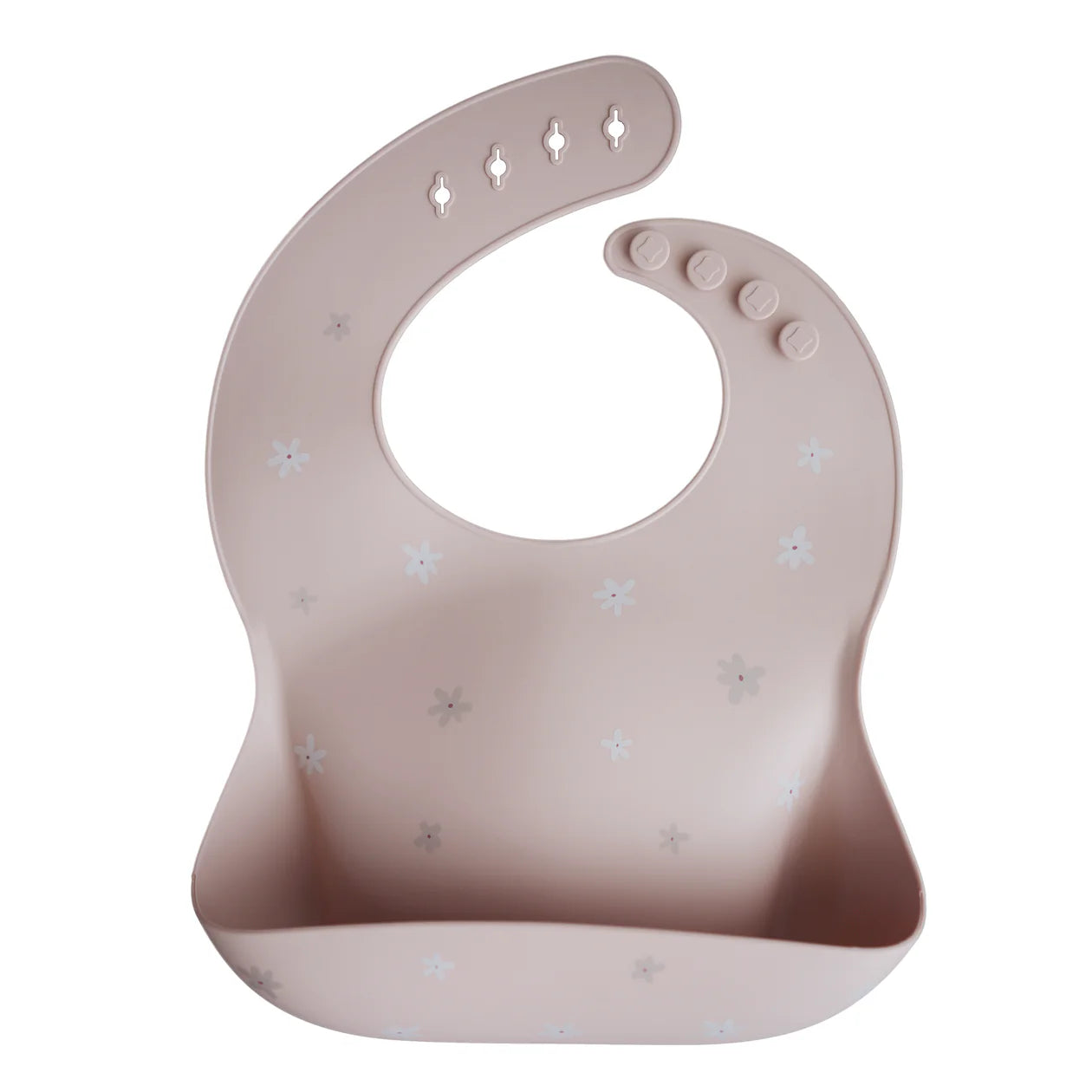 Mushie Silicone Baby Bib - Daisy