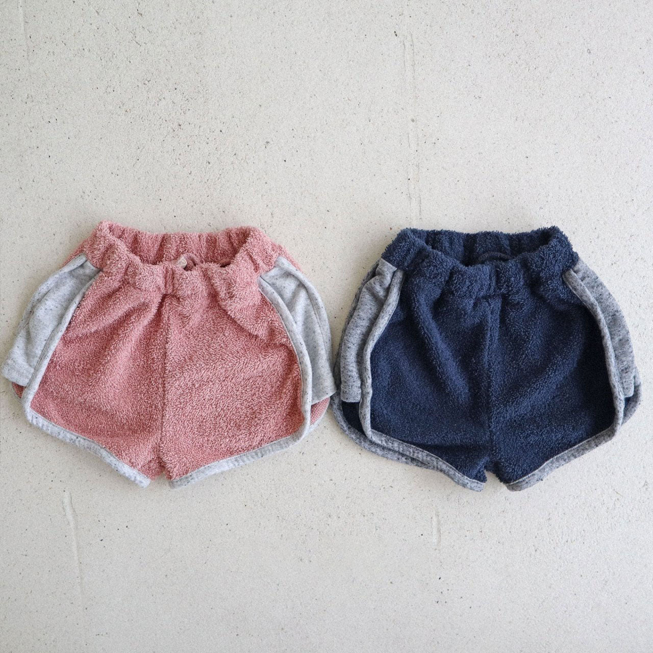 Toddler Colorblock Terry Cloth Shorts (15m-7y) -2 Colors - AT NOON STORE