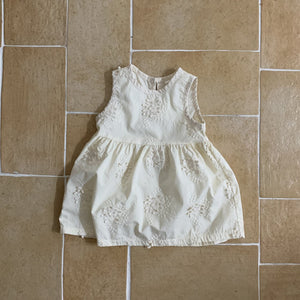 Baby Cherry Blossom Embroidery Dress (6-18m) - 2 Colors