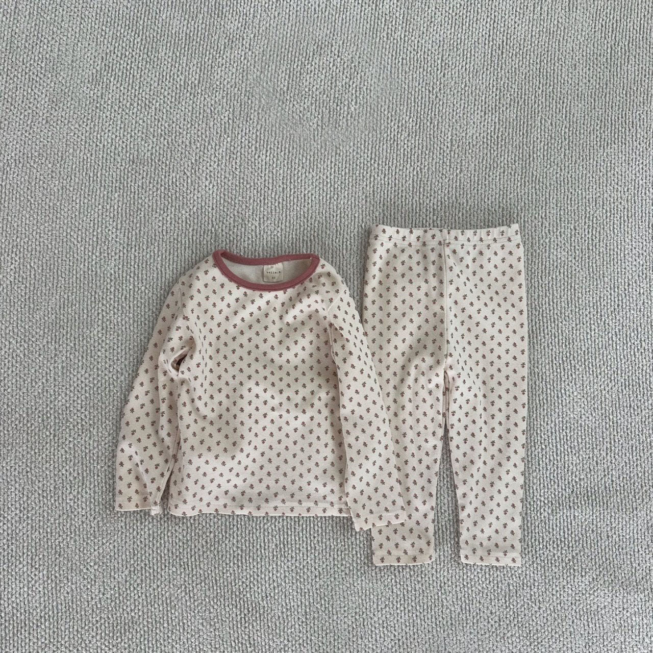 Baby Bella Floral Print Top and Pants Set (1-5y) - Floral Cream - AT NOON STORE