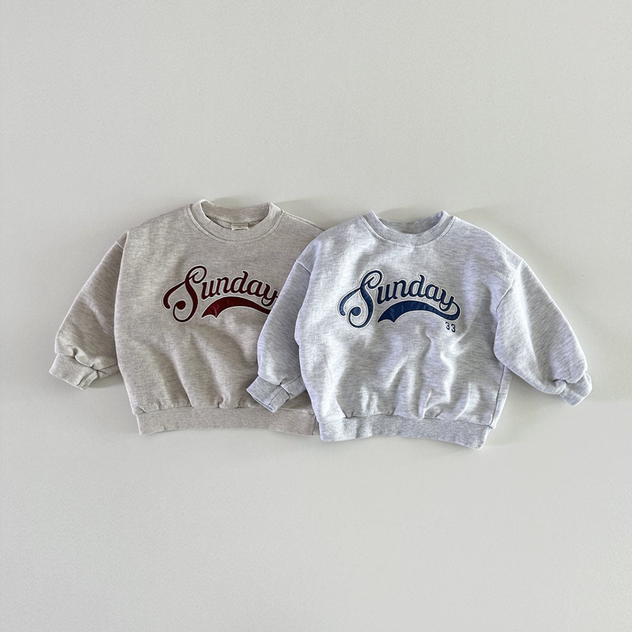 Toddler 'Sunday' Embroidery Sweatshirt (6m-6y) - 2 Colors