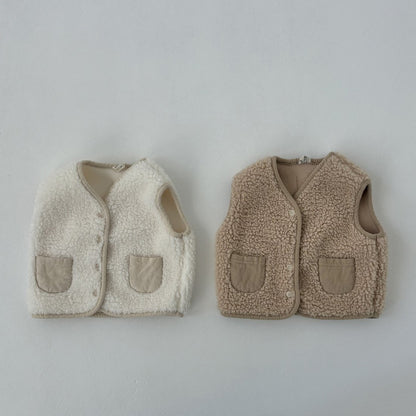Baby Land W25 Sherpa Pocket Vest (4-18m) - 2 Colors