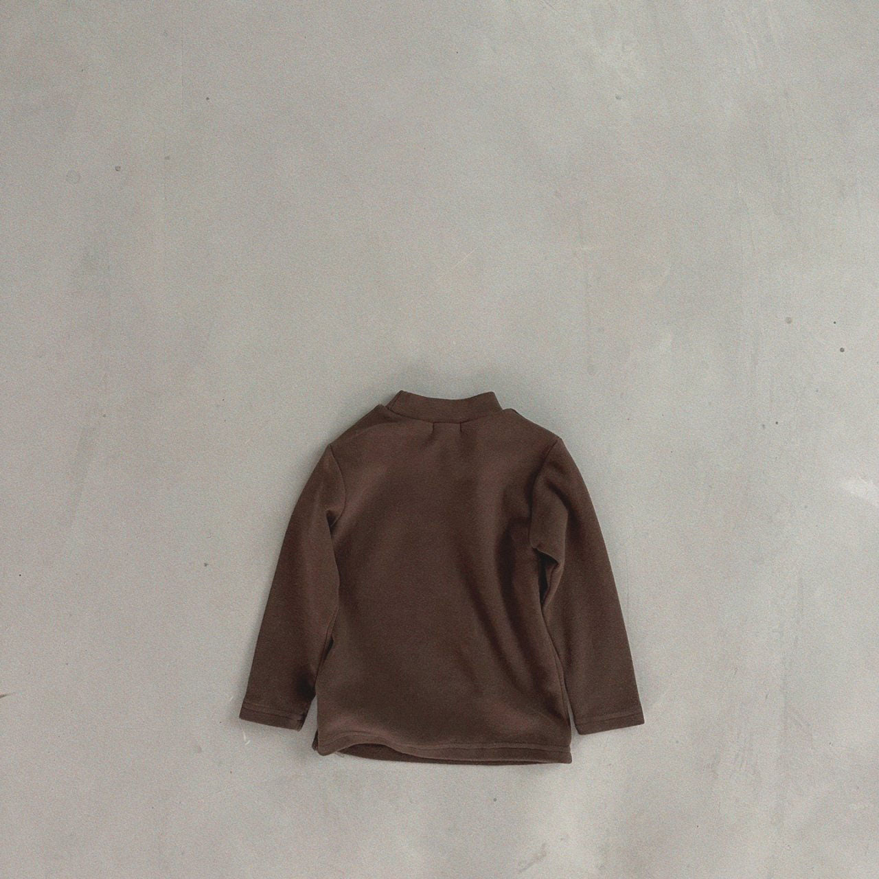 Kids Bella Mockneck Top (6m-6y)- Brown - AT NOON STORE