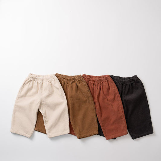 Toddler Basic Thin Corduroy Pull-on Pants (1-6y) - 4 Colors - AT NOON STORE