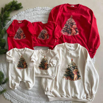 Toddler Lala FW25 Christmas Tree Sweatshirt (1-6y) - 2 Colors - AT NOON STORE