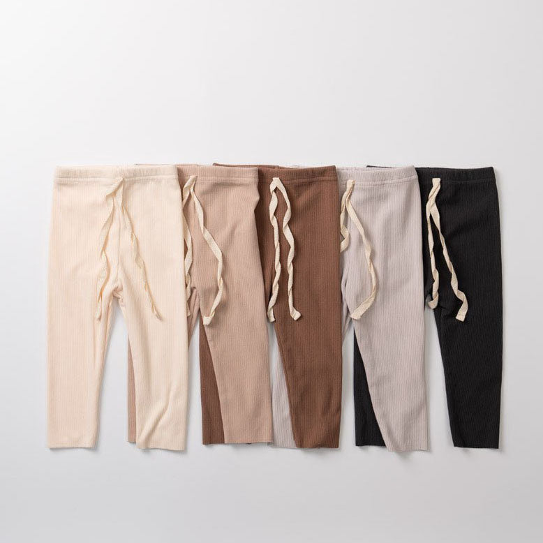 Kids Anggo F24 Rib Leggings (1-6y)- 5 Colors