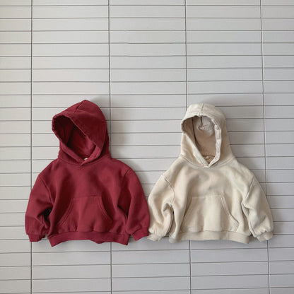 Baby Bella W25 Warm Soft Kangaroo Pocket Hoodie (6m-3y) - 2 Colors