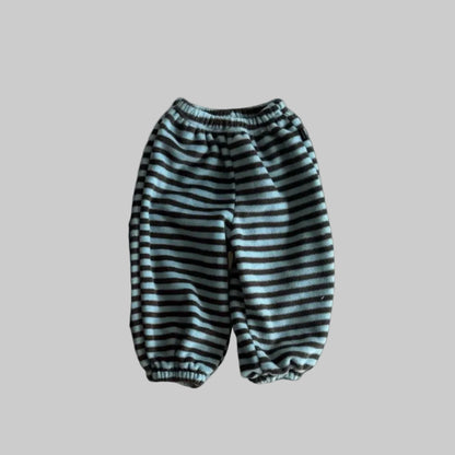 Toddler FW26 Fleece Stripe Jogger Pants (1-7y) - Mint
