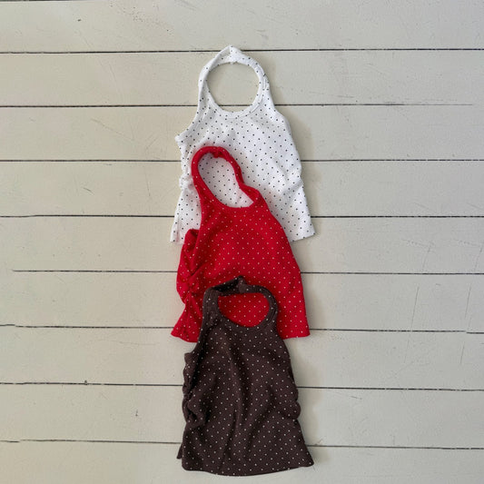 Kids SS26 Polka Dot Halter Top (2-10y) - 3 Colors - AT NOON STORE