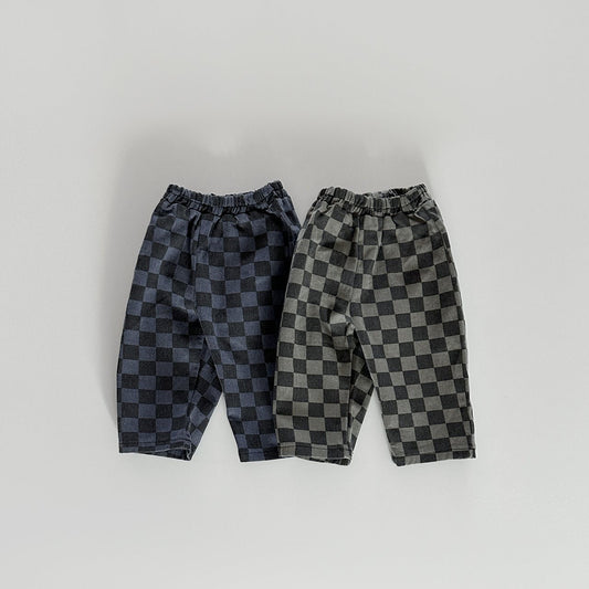 Toddler Bonito Checkered Pull-on Pants (6m-6y) - 2 Colors