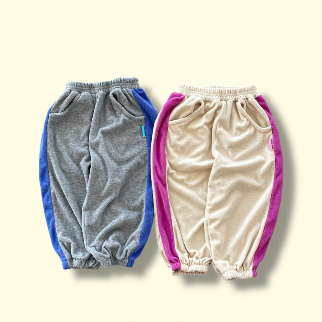 Toddler SP26 Terry Cloth Colorblock Jogger Pants (3-7y) - 2 Colors - AT NOON STORE