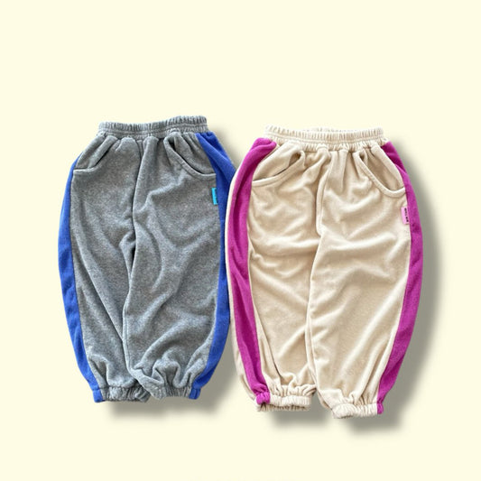 Toddler SP26 Terry Cloth Colorblock Jogger Pants (3-7y) - 2 Colors - AT NOON STORE