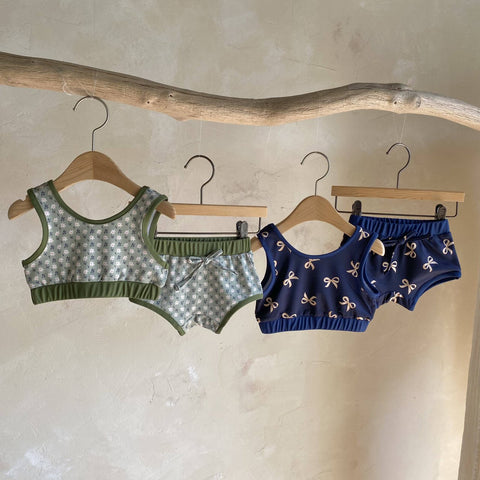 Toddler Printed Basic Bikini Set  (1-5y) - 2 Colors
