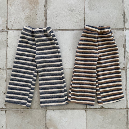 Kids W25 Stripe Rib Knit Wide Pants (1-6y) - 2 Colors