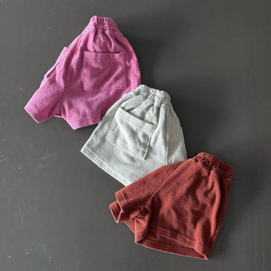 Toddler Terry Cotton Shorts (1-6y) - 3 Colors - AT NOON STORE