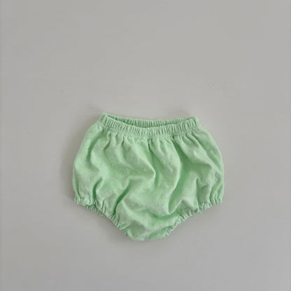 Baby Land SS26 Floral Jacquard Terry Bloomer  (4m-18m) - Light Green
