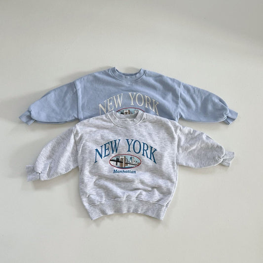 Toddler 'New York Manhattan' Long Sleeve Sweatshirt (2-7y) - 2 Colors - AT NOON STORE