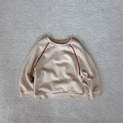 Toddler Bella F25 Raglan Long Sleeve Sweatshirt (1-6y) - Ivory - AT NOON STORE