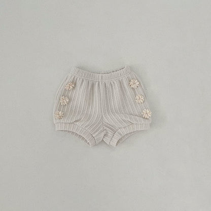 Toddler F25 Pompom Shorts (2-7y) - Ivory - AT NOON STORE
