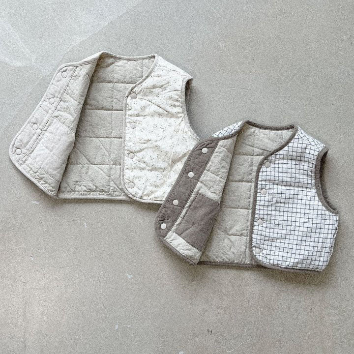 Baby Reversible Quilted Vest (3-8y) -2 Colors - AT NOON STORE