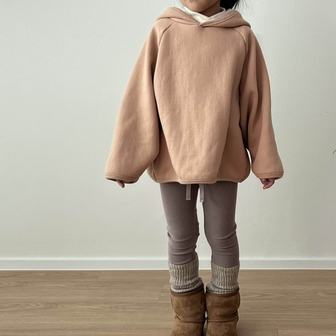 Kids W24 Comfy Loose Fit Hoodie (1-7y) - Peach