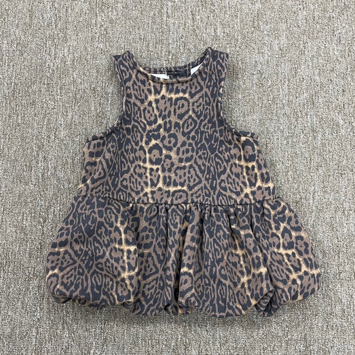 Toddler Leopard Sleeveless Balloon Dress (2-7y) - Leopard