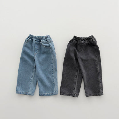 Toddler F26 RIbbed Denim Pull-On Pants (12m-9y) - 2 Colors