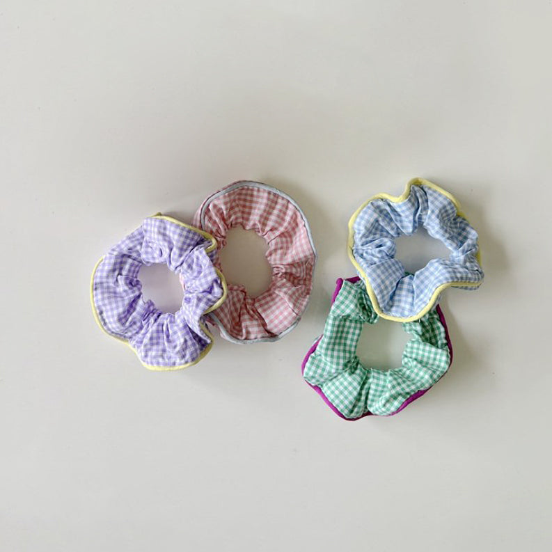 Girls Plaid Scrunchie - 4 Colors - AT NOON STORE