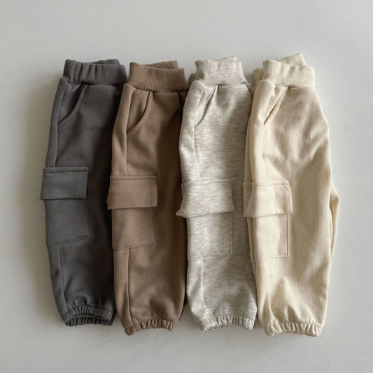 Kids Cargo Jogger Pants (3m-5y) - 4 Colors - AT NOON STORE