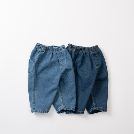 Kids Anggo F24 Denim Pull-On Pants (1-6y)- 2 Colors