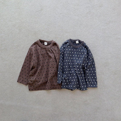 Toddler F26 Stella Polka Dot Long Sleeve Top (1-7y) - 2 Colors