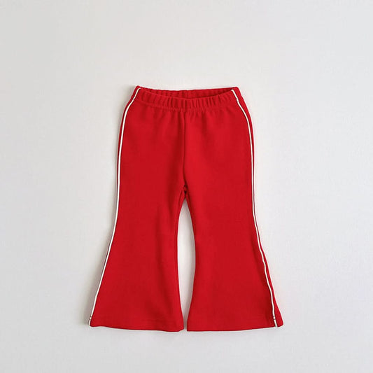 Toddler S25 Side Line Flare Pants (1-10y) - Red - AT NOON STORE