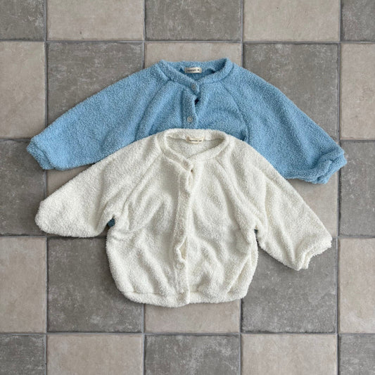 Toddler F25 Fuzzy Long Sleeve Cardigan (1-7y) - 2 Colors