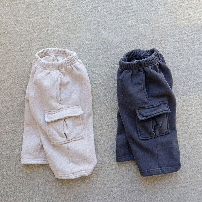 Toddler Brushed Cotton Cargo Pull On Pants  (15m-7y) -2 Colors