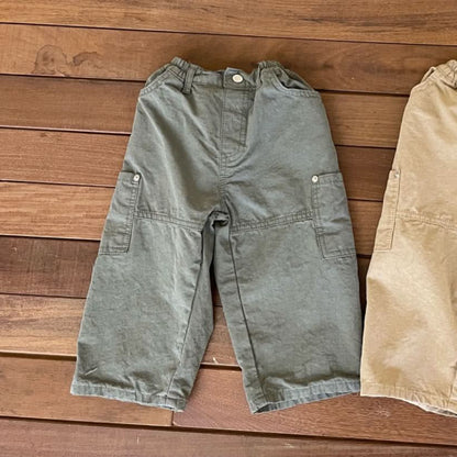 Kids S25 Cargo Pants (2-7y) - Olive - AT NOON STORE