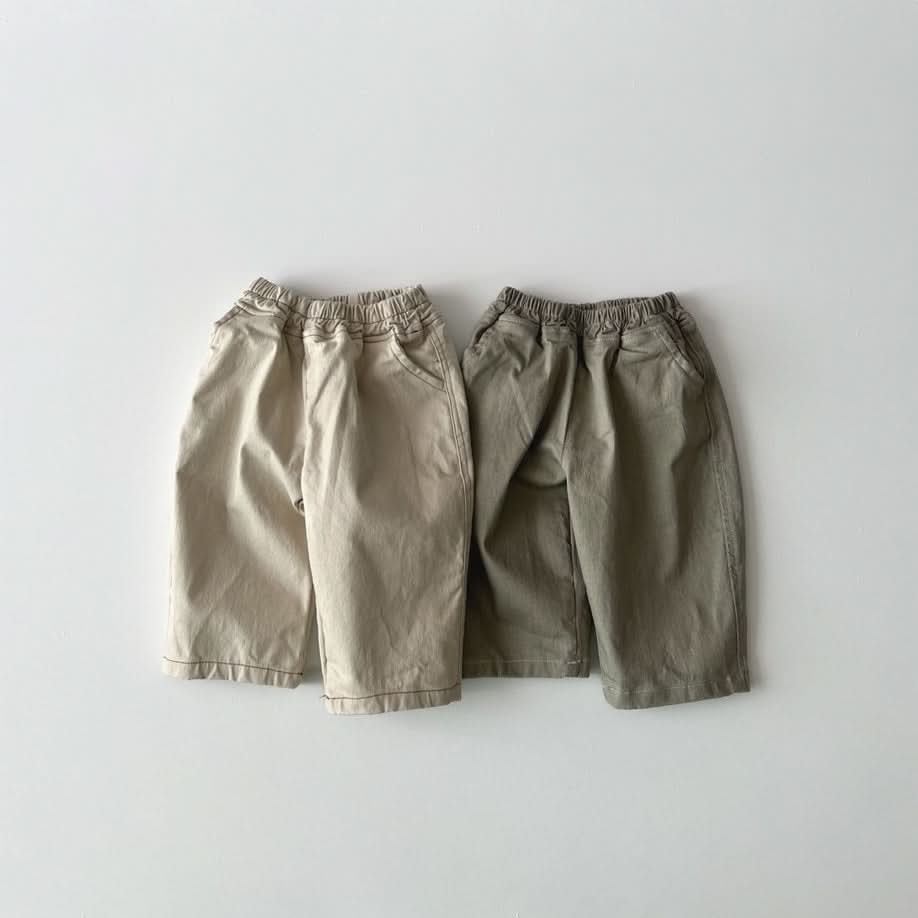 Toddler S25 Stitch Detail Pull On Pants (1-6y) - 2 Colors - AT NOON STORE