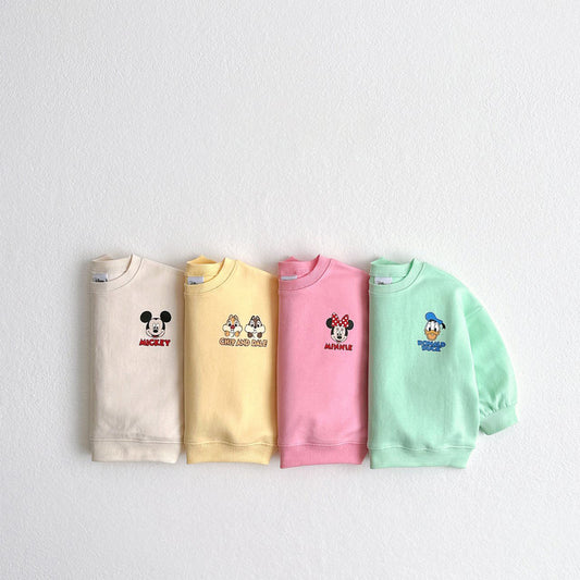 Toddler Disney Friends Print Cotton Sweatshirt (1-6y) - 4 Colors