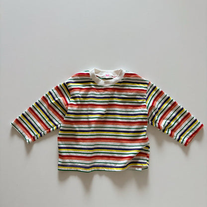Toddler F26 Multicolor Stripe Long Sleeve Top (1-6y)