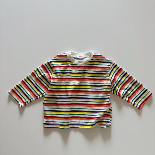Toddler F26 Multicolor Stripe Long Sleeve Top (1-6y)