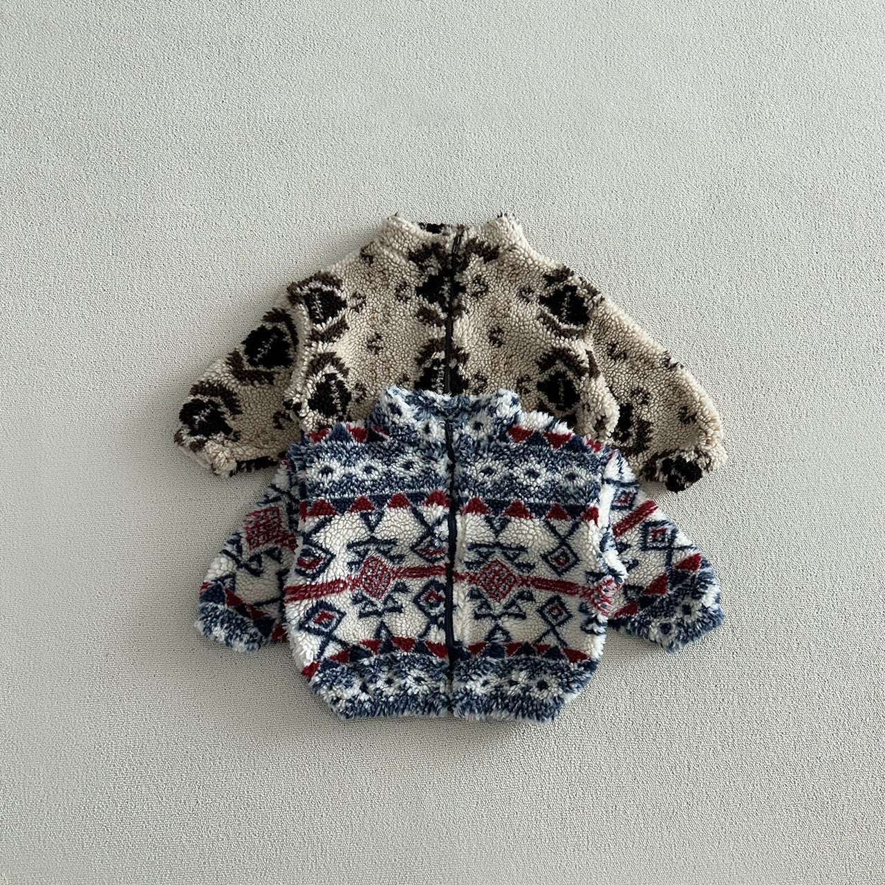 Toddler W24 Printed Sherpa Zip Up Jacket (1-7y) - 2 Colors