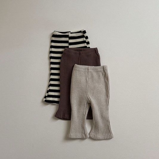 Toddler W24 Ribbed Flare Pants (10m-4y) - 3 Colors - AT NOON STORE