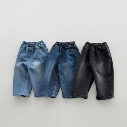 Toddler F26 Basic Denim Pull-On Pants (12m-9y) - 3 Colors