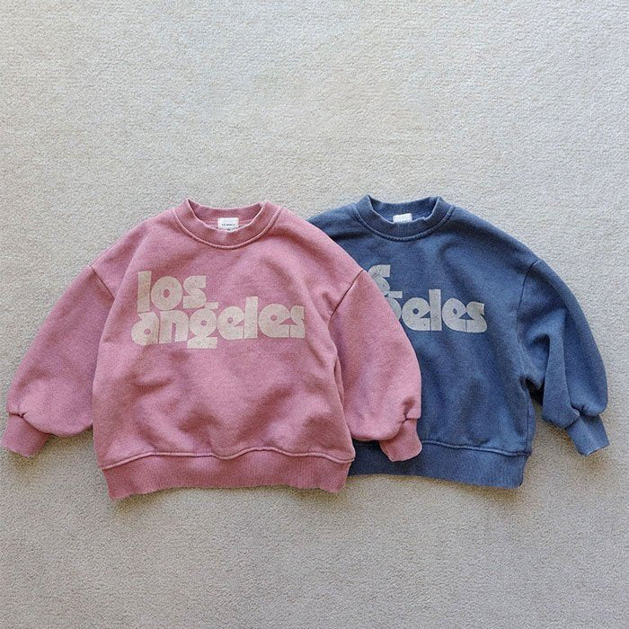 Toddler 'Los Angeles' Print Brushed Cotton Sweatshirt (15m-7y) -2 Colors