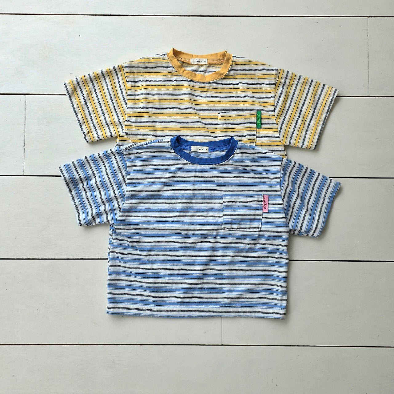 Toddler SS26 Multi Stripe Short Sleeve Top (2-7y) - 2 Colors - AT NOON STORE