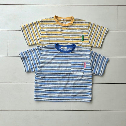 Toddler SS26 Multi Stripe Short Sleeve Top (2-7y) - 2 Colors - AT NOON STORE