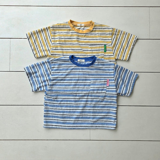 Toddler SS26 Multi Stripe Short Sleeve Top (2-7y) - 2 Colors - AT NOON STORE