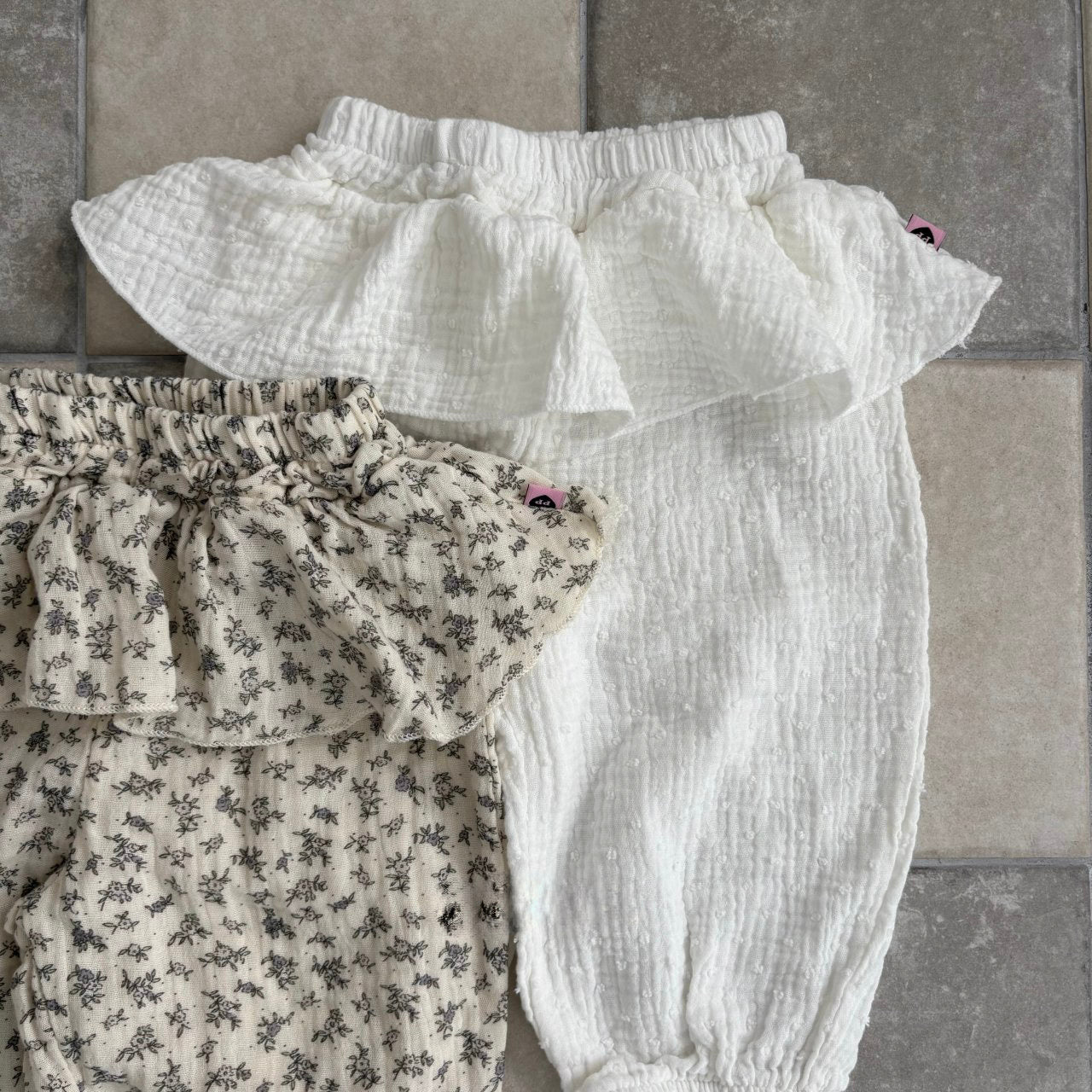 Toddler F25 Gauzed Cotton Skirted Jogger Pants(1-7y) - Ivory - AT NOON STORE