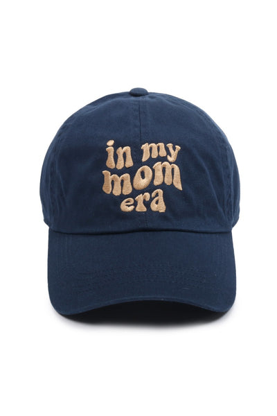 Adult In My Mom Era Embroidery Baseball Cap - Navy