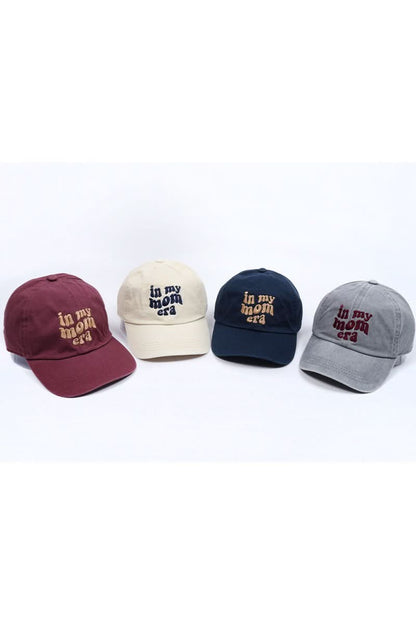 Adult In My Mom Era Embroidery Baseball Cap - Plum - AT NOON STORE