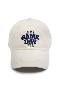 Adult In My Gameday Era Embroidery Baseball Cap - Beige